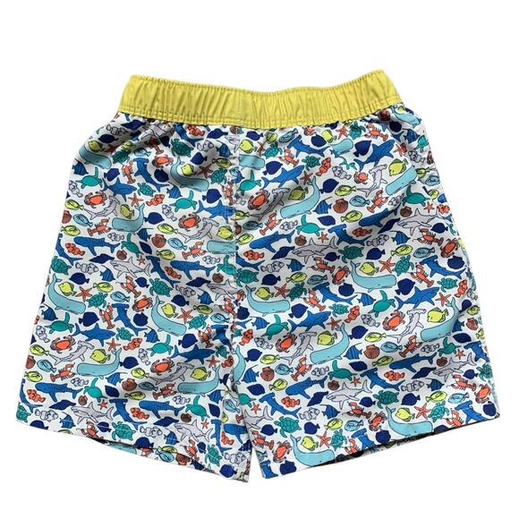 Mini Boden Under the Sea Swim Trunks 4/5 - Picture 4 of 7